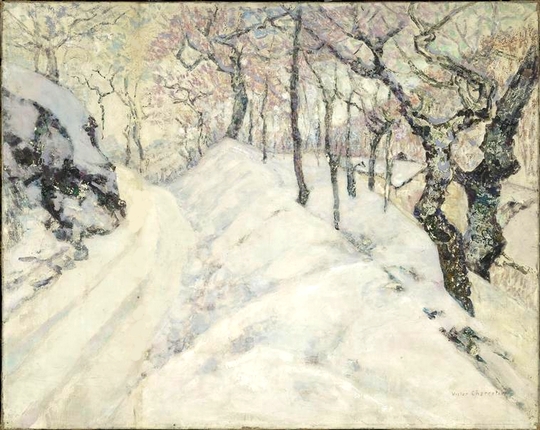 Victor Charreton ( 1864-1936 ), Paysage dâ€™hiver, musÃ©e dâ€™Orsay.